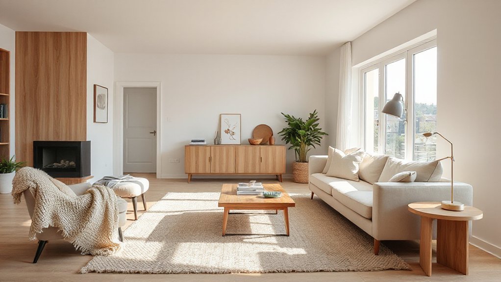 warm natural timber accents